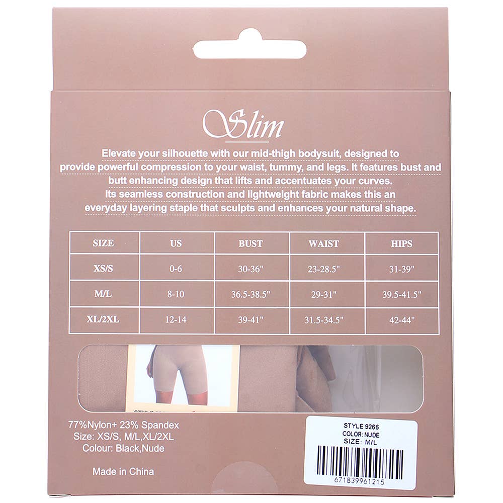 BODY SLIM DE MUSLO MEDIO, #9266